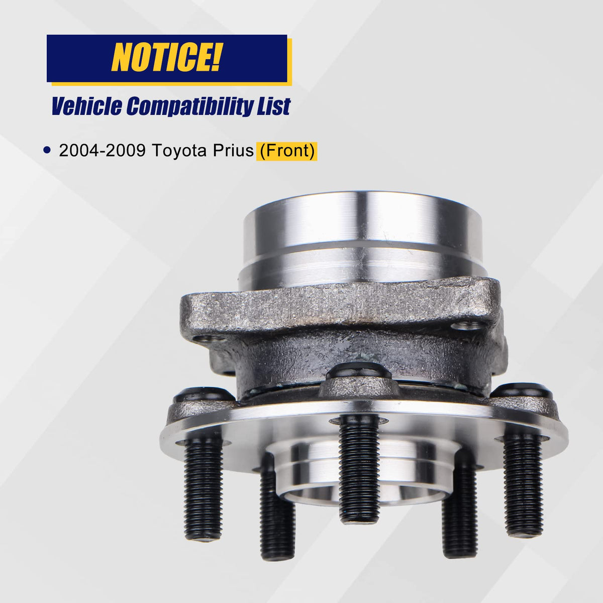 KUSATEC 513265 [2-Pack] Front Wheel Bearing and Hub Assembly