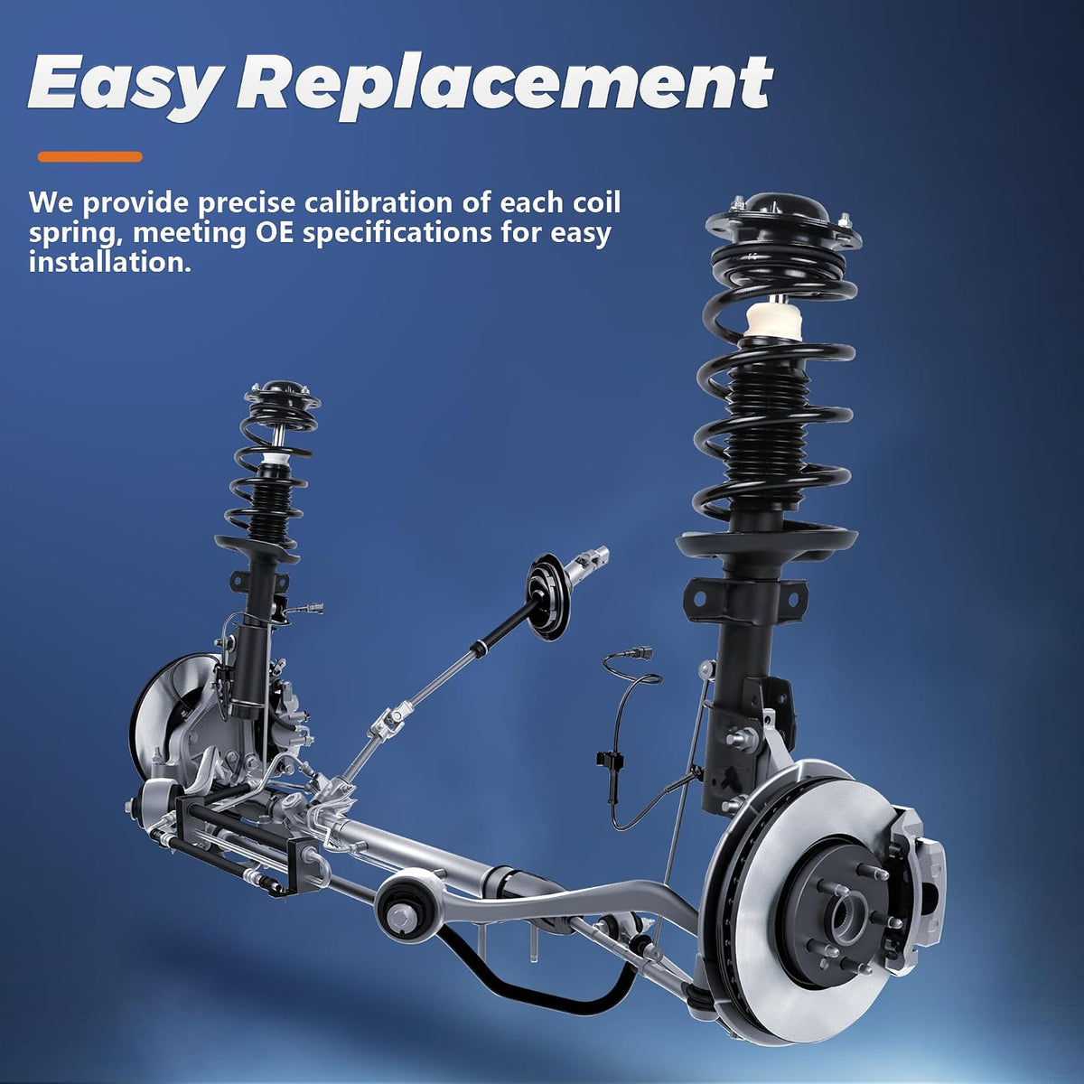 KUIPERAUTO Front Complete Struts Coil Spring Assembly 171140 Compatible with 2009 2010 2011 2012 2013 Ford F-150 RWD/2WD Replacement Shock Absorbers