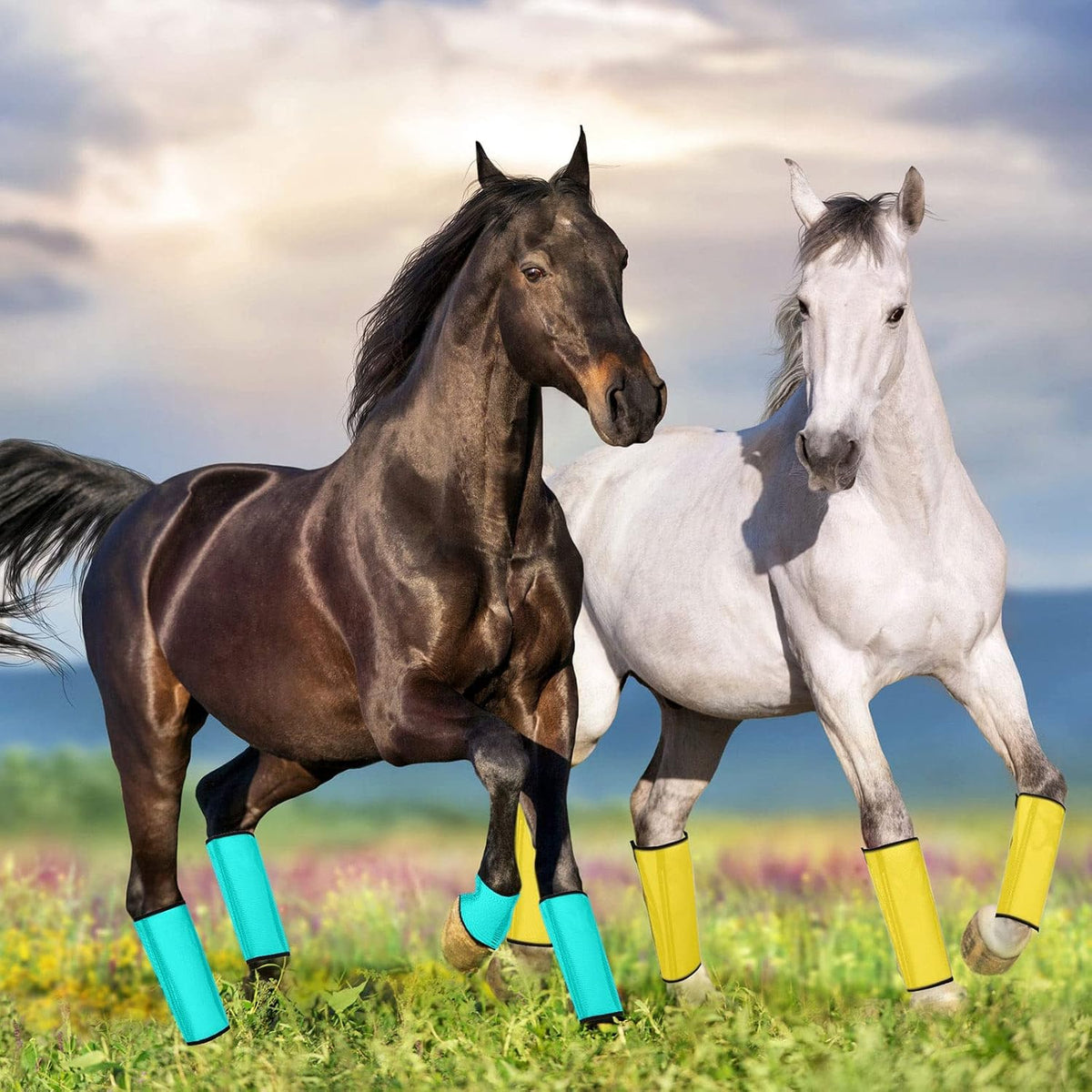 8 Pcs Mesh Fly Boots for Horse