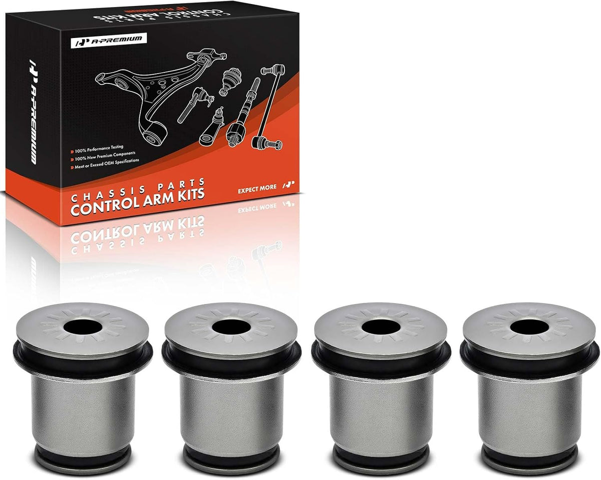 A-Premium Front Upper Control Arm Bushing Kit - Sturdy Rubber