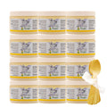 Sea Salt Scrub - Exfoliating Body Scrub with Wooden Spoon - Moisturizing Exfoliator for Hands, Foot, Bath, (12 Ounce