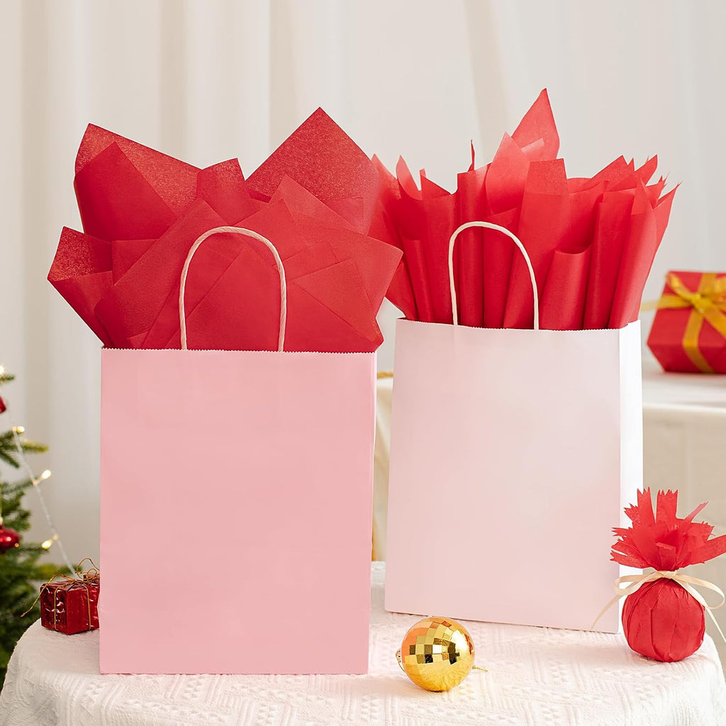 Red Tissue Paper for Gift Bags, 480 Sheets 15x20 Red Wrapping