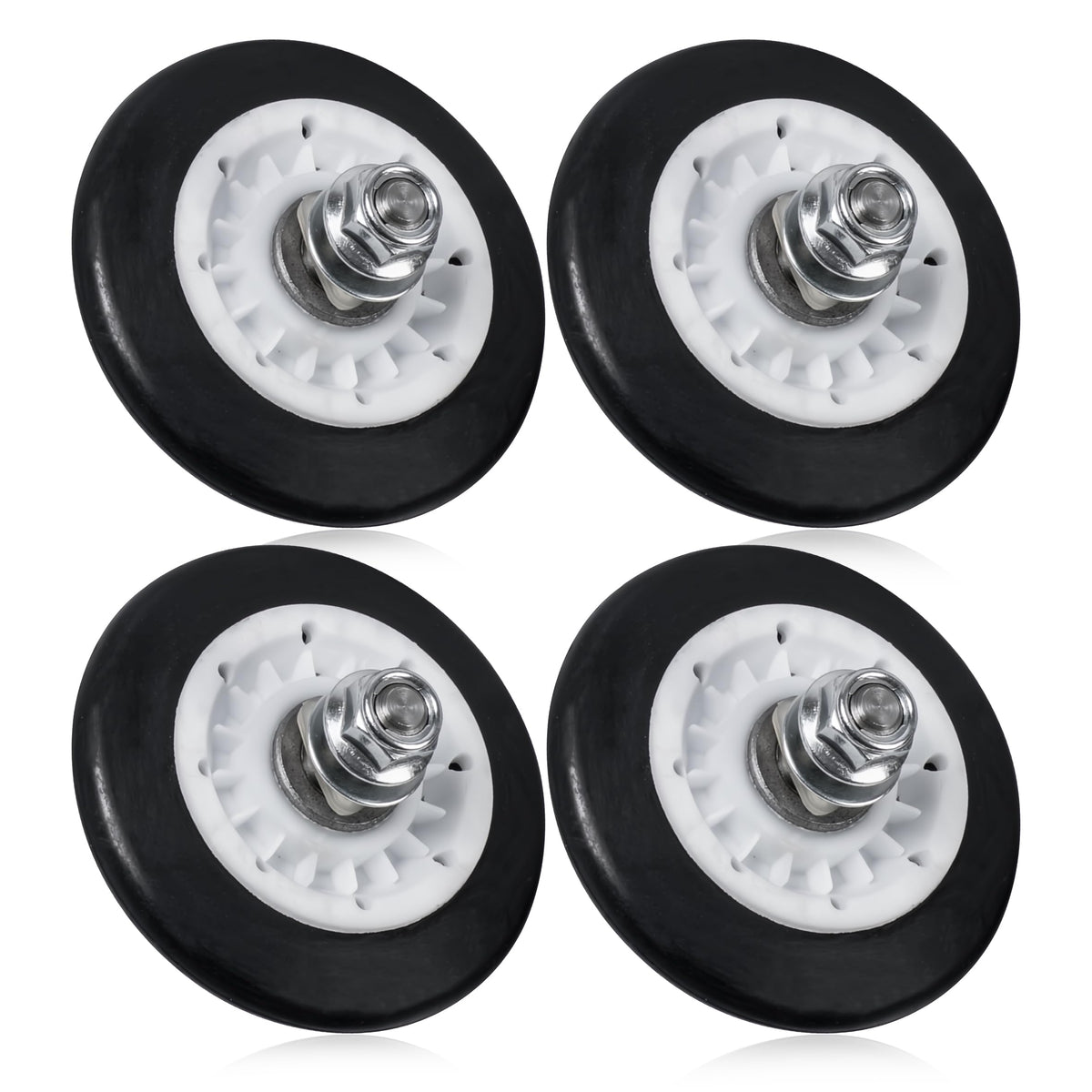 Dryer Rollers Kit for LG DLE5977W (4-Pack)