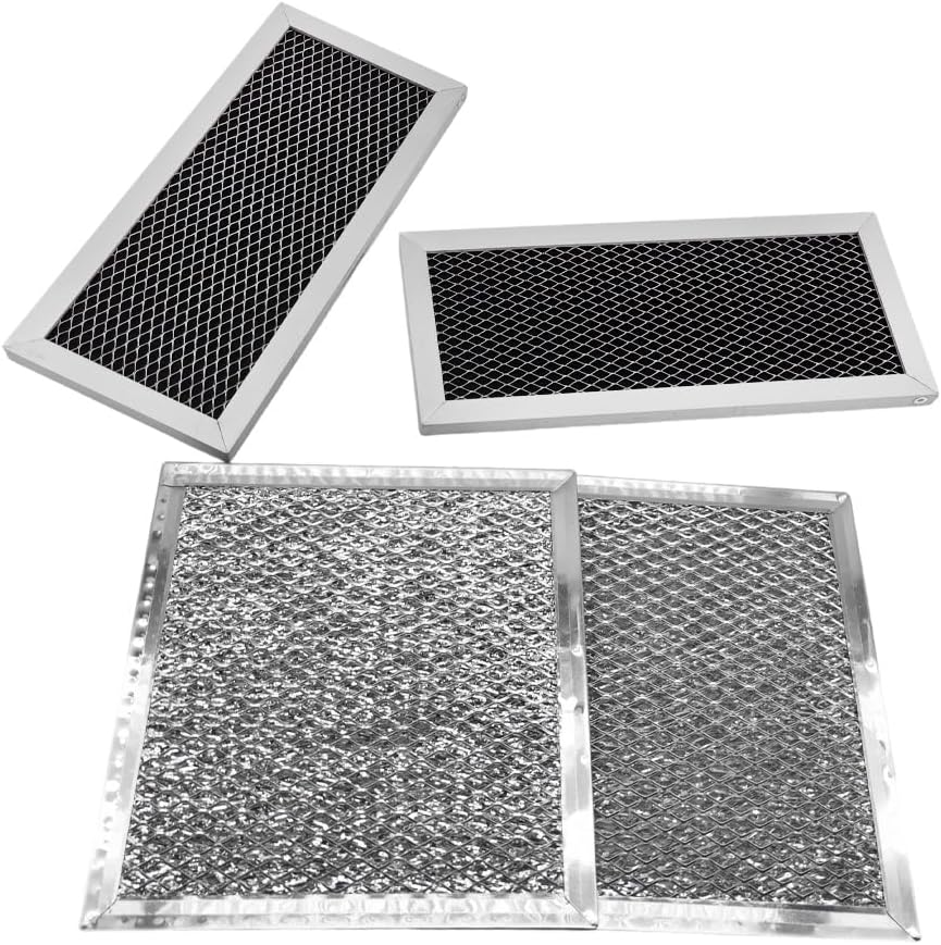 Microwave Charcoal Filter and Grease Filter Set Fit for Samsung