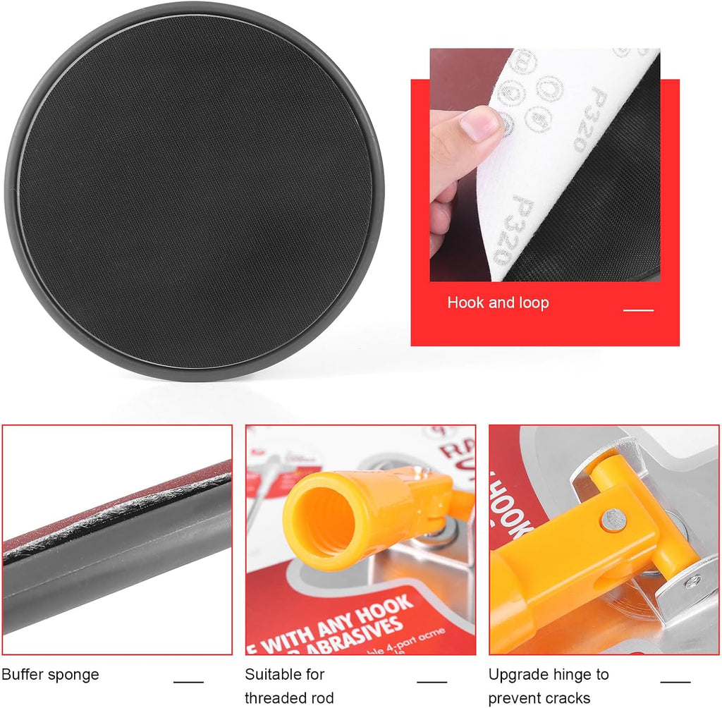 Pole Sander for Drywall, 86"Manual Hand Drywall Sander with Extension Pole | Wall Sander For Painting Prep ,Perfect