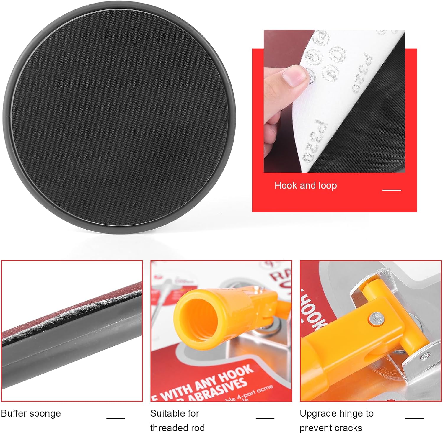 Pole Sander for Drywall, 86"Manual Hand Drywall Sander with Extension Pole | Wall Sander For Painting Prep ,Perfect