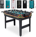 2x4ft Combo Game Table Set for Home, Game Room, Friends & Family w/Hockey, Foosball, Pool, Shuffleboard, Ping Pong