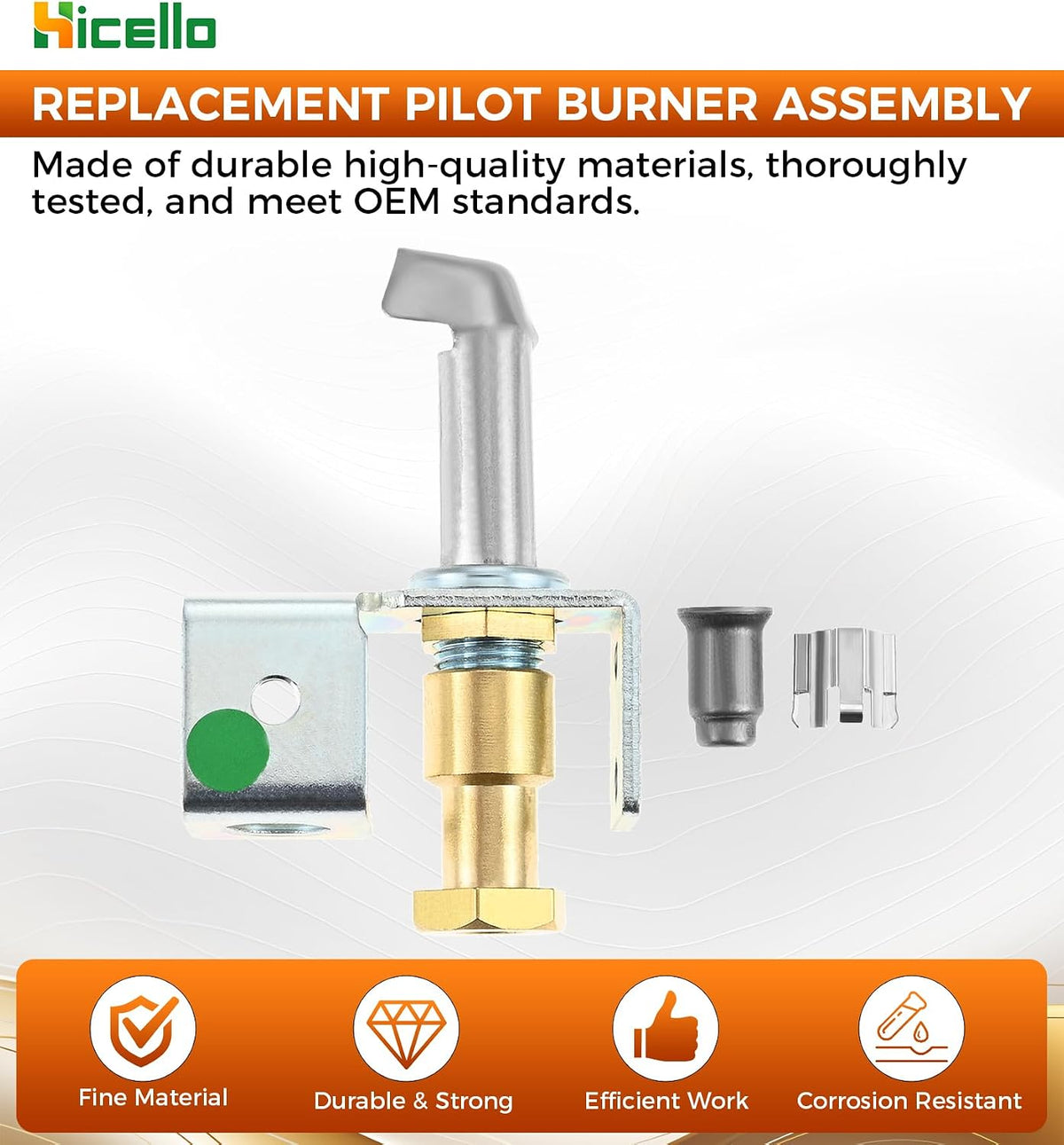 Pilot Assembly Gas Pilot Burner Vertical Downward Inlet Thermocouple Holder