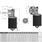 Fielect DC 12V 25RPM Reversible Worm Geared Motor High Torque Electric Gear Motor Turbine Worm Gear Box Reduction Motor, Right Threaded Shaft GW70105