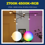 E26 Smart Light Bulb Compatible with Alexa/Google Home, 6PCS