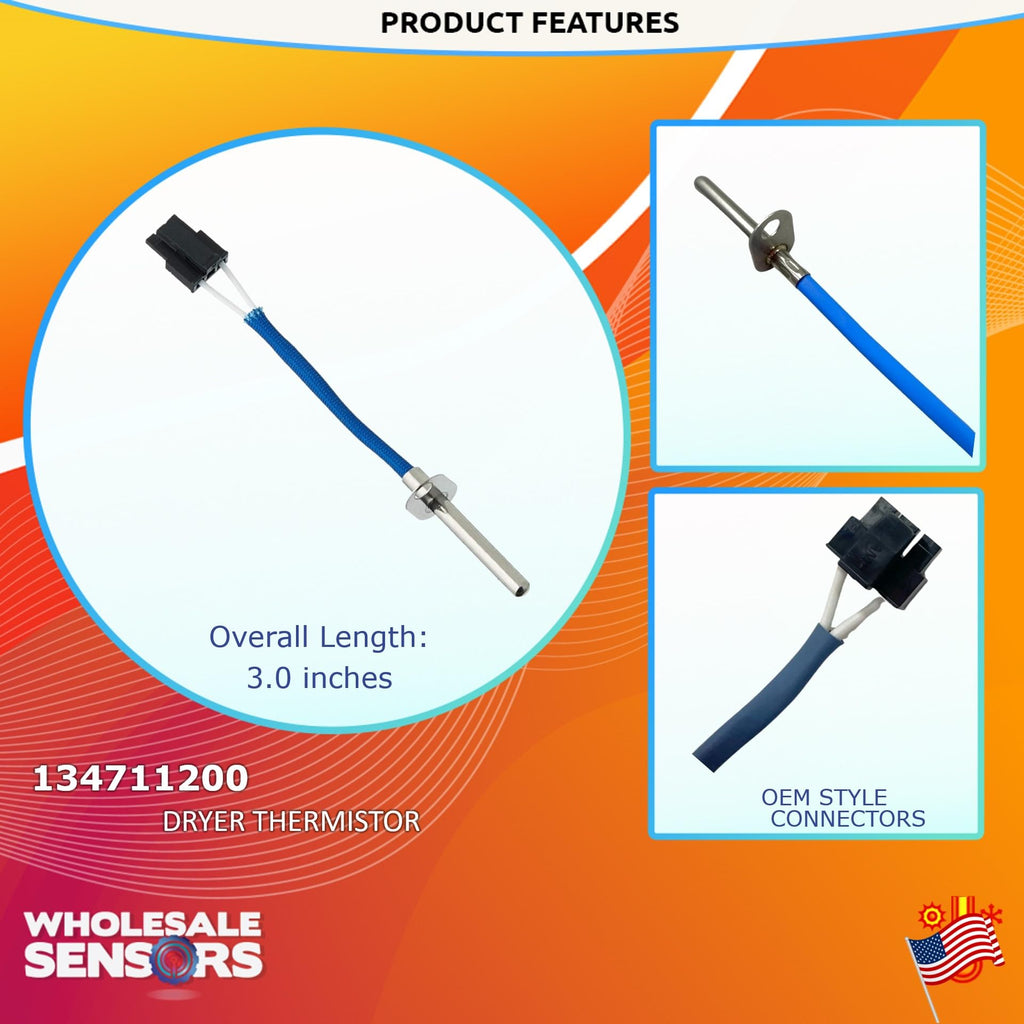 134711200 Dryer Replacement Thermistor 12 Month Warranty