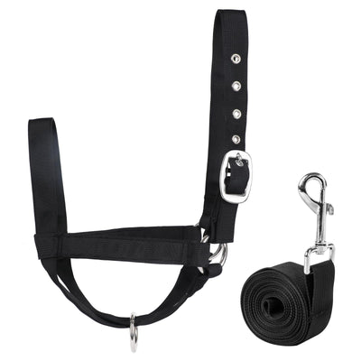 Cow Halter Cattle Halters Adjustable Calf Halter with Leading Rope for Horse Donkey Goat Nylon Cattle Training
