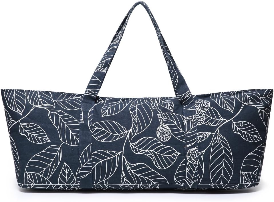 Large Yoga Mat Bag for Women Men, Travel Gym Bag for Pilates Office Beach Workout, Yoga Mat Tote Carrier with Mat