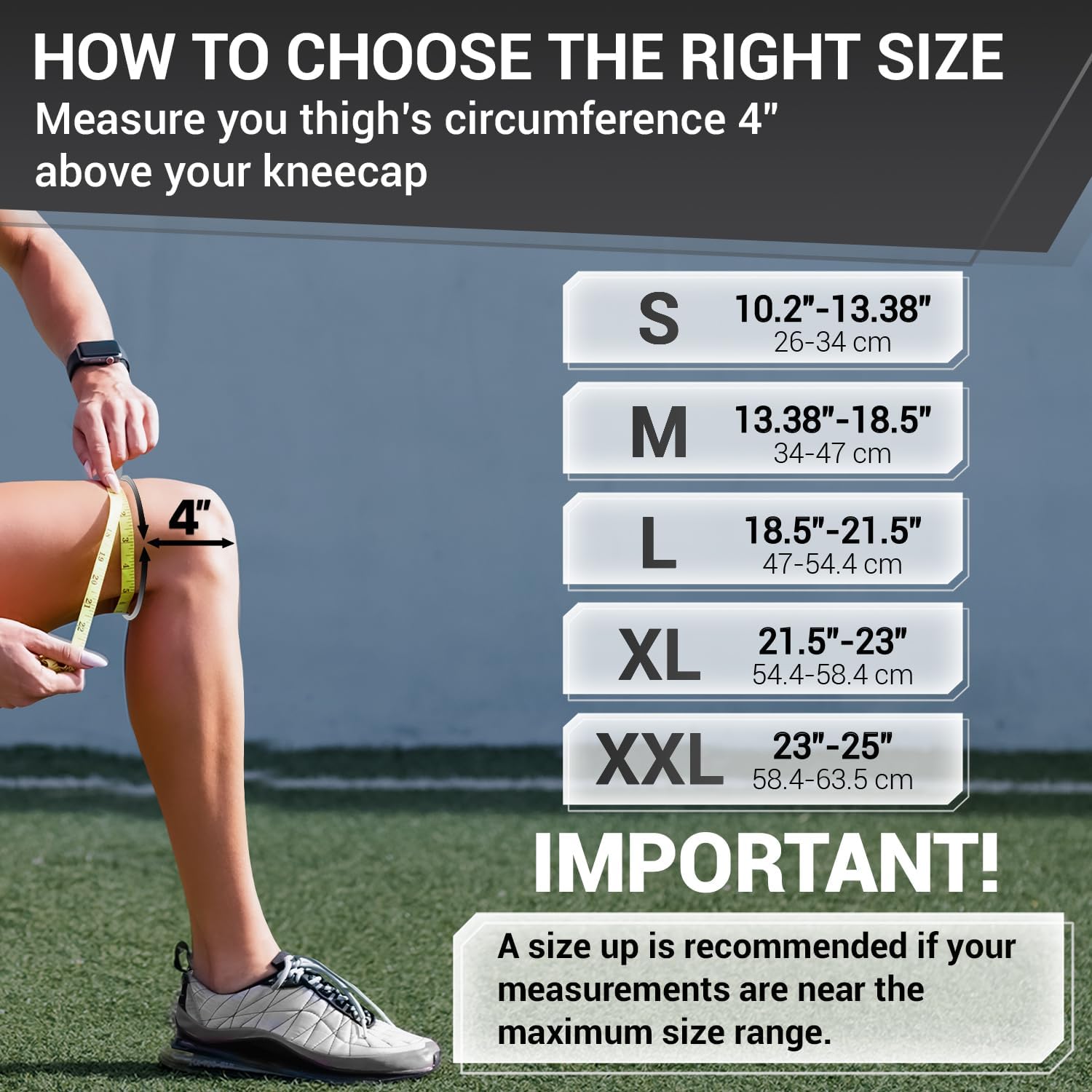 ELITE Knee Brace with Side Stabilizers & Patella Gel Pads for Maximum Knee Pain Support and fast recovery for men and