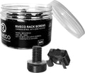 RIVECO Rack Screws & Cage Nuts for Server Cabinets & Racks Mounting Network Equipment Clip Nuts 50 Sets M6 x 16mm Black