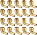 (20 Pack) Asterbacks 1/2 PEX to 1/2 NPT Male Thread Elbow for PEX-A/B/C Pipe