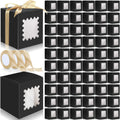 100 Pcs Mug Gift Box with Window Bulk, Coffee Mug Gift Box, Black