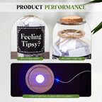 Light up Tip Jar for Money with Lid, Feeling Tipsy