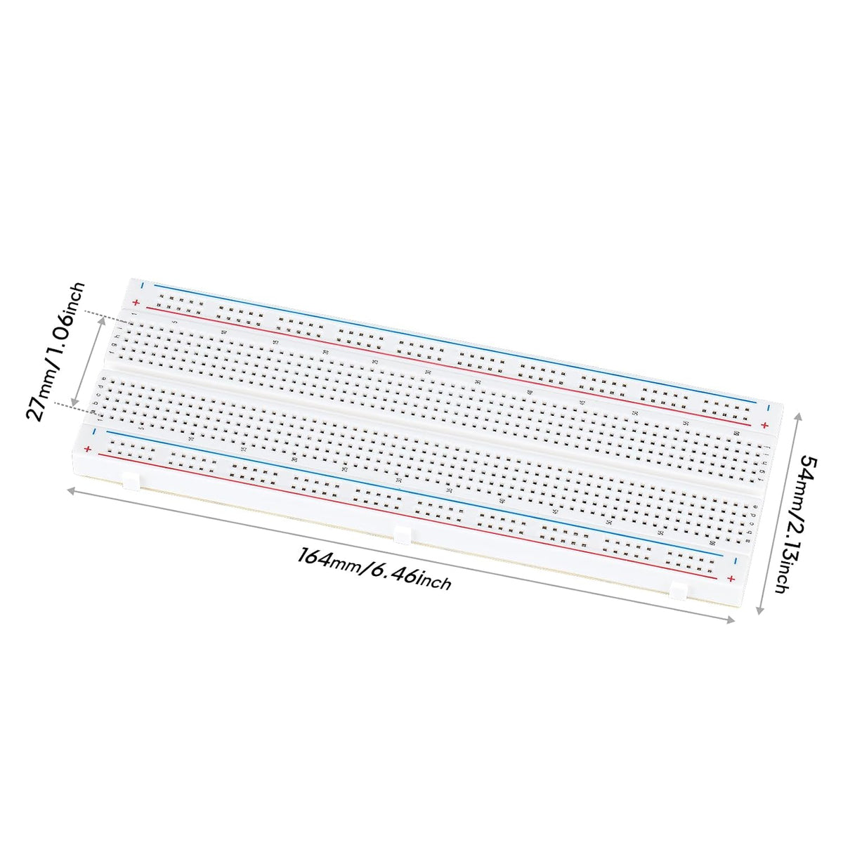 ELEGOO 3pcs Breadboard 830-Point Solderless Prototype PCB Board Kit