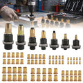 Rivet Nut Tool Kit Carbon Steel Mandrel Head Set M3-M12 Rivet Nut Hardware