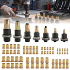 Rivet Nut Tool Kit Carbon Steel Mandrel Head Set M3-M12 Rivet Nut Hardware
