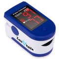 Fingertip Pulse Oximeter Blood Oxygen Saturation Monitor with Batteries and Lanyard Included (Sapphire Blue)