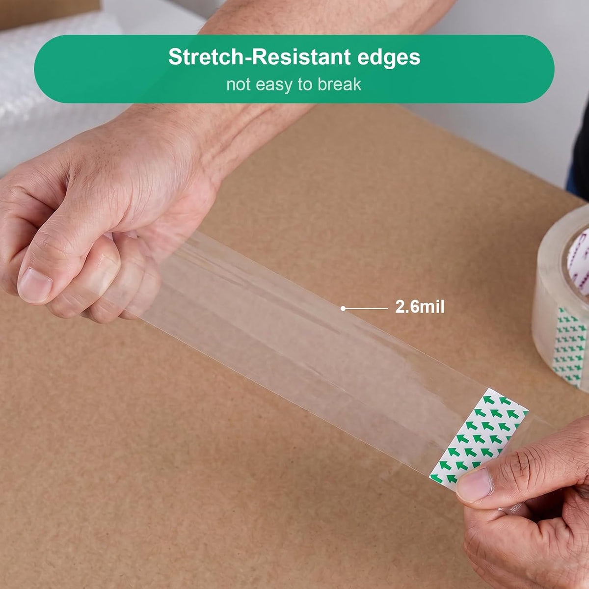 Clear Packing Tape Refills,Heavy Duty,6 Rolls,1.88" x 54.6 yd