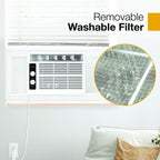 5,000 BTU Window Air Conditioner & Dehumidifier, White