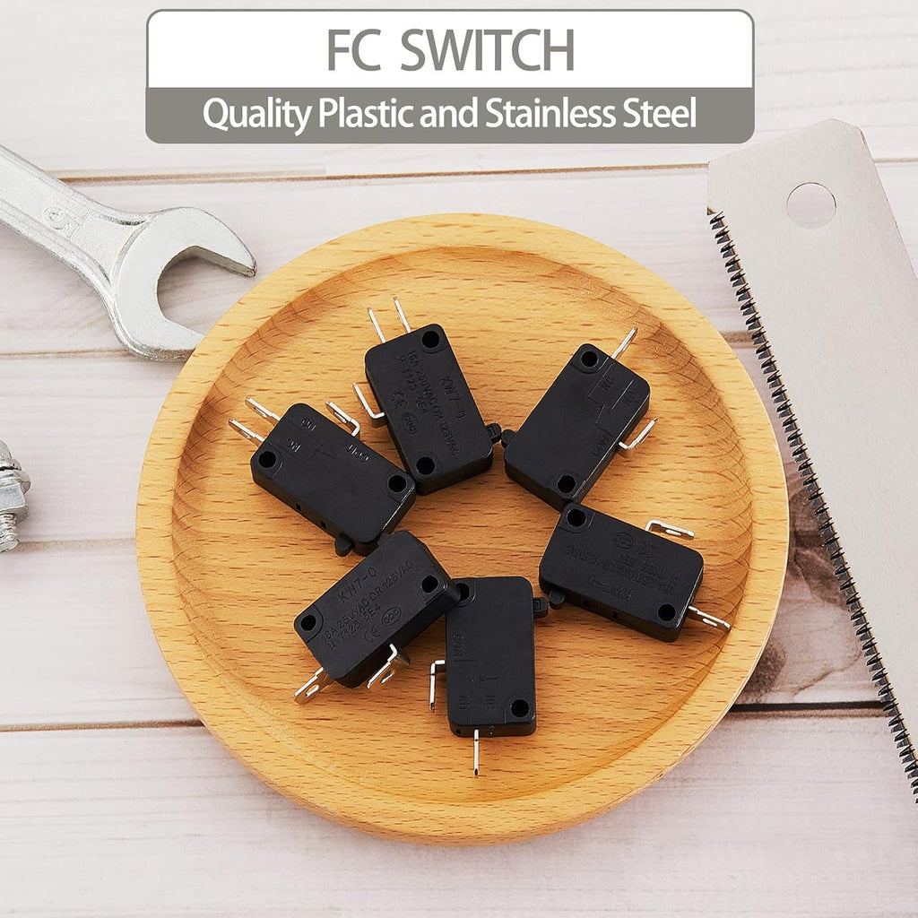 Weewooday 12 Pcs Microwave Oven Door Switch Replacement Part