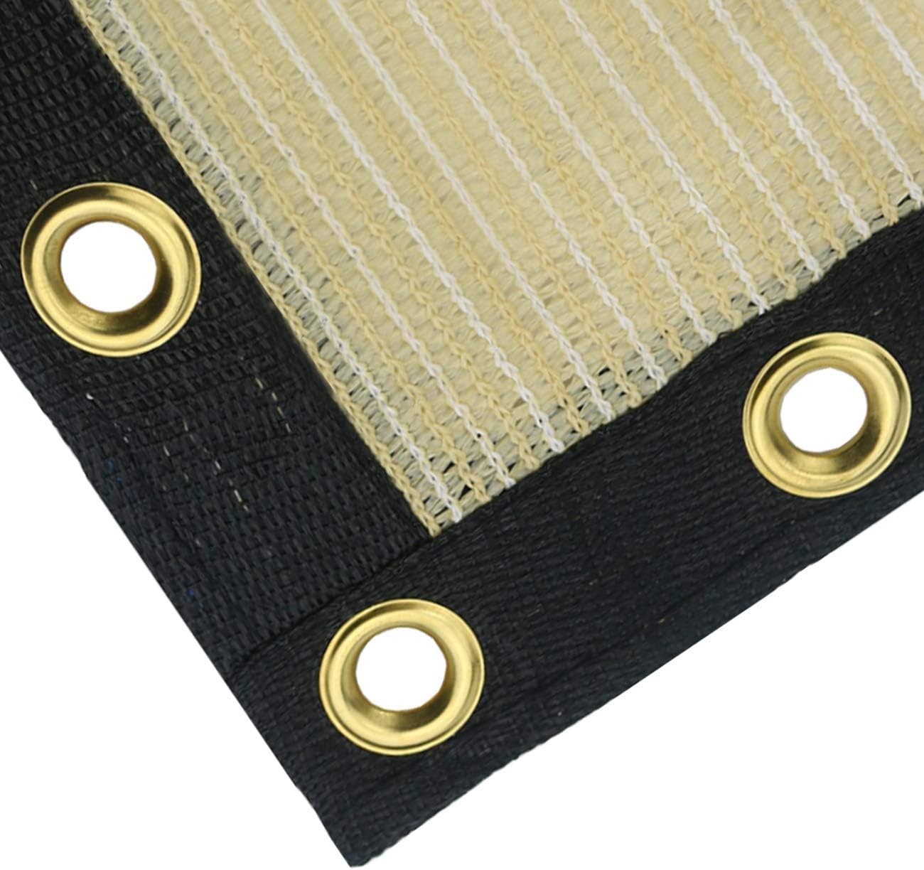 6 ft x 50 ft Privacy Screen Fence Heavy Duty Fence Cover Sand