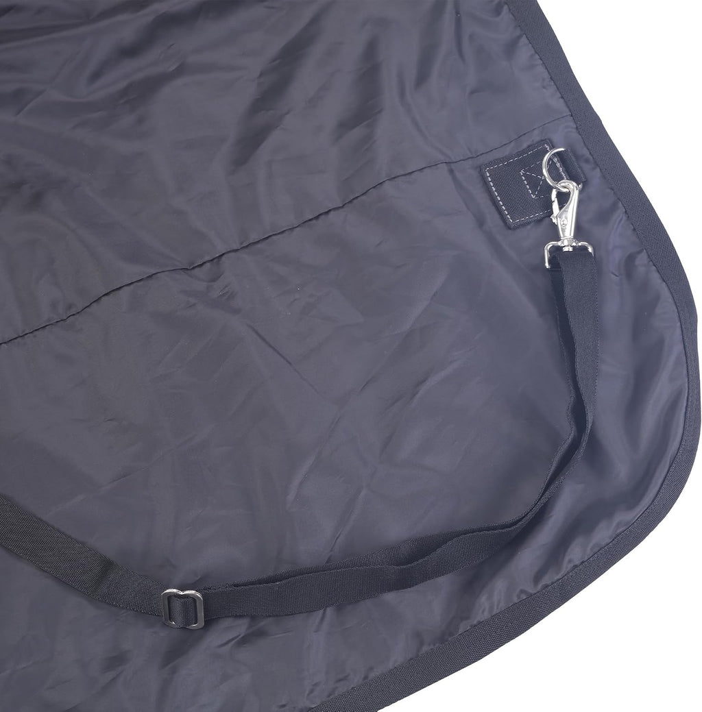 1200D Horse Blanket Waterproof Breathable Turnout (no Filling) Standard Neck Horse Sheet Black Grey 69IN