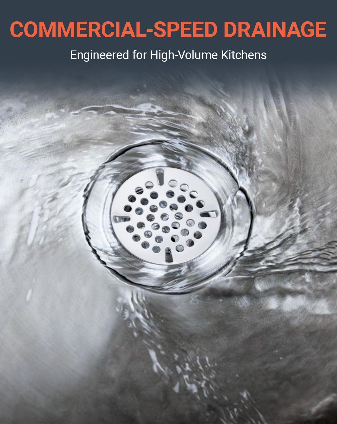 3-1/2" Mop Sink Drain Strainer for Commercial Sink Drain Cover (3 Pack)