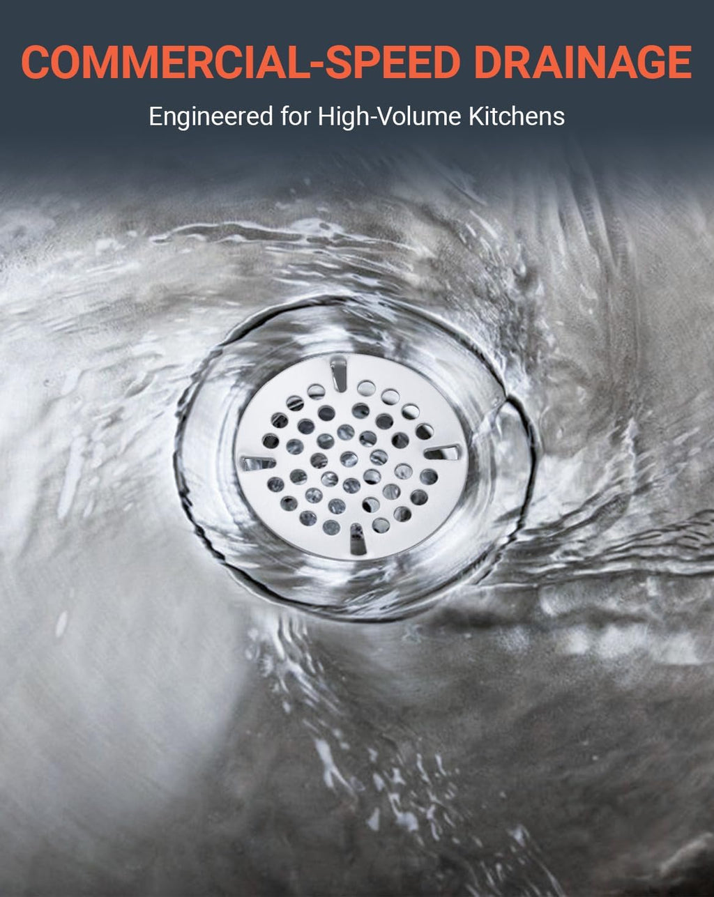 3-1/2" Mop Sink Drain Strainer for Commercial Sink Drain Cover