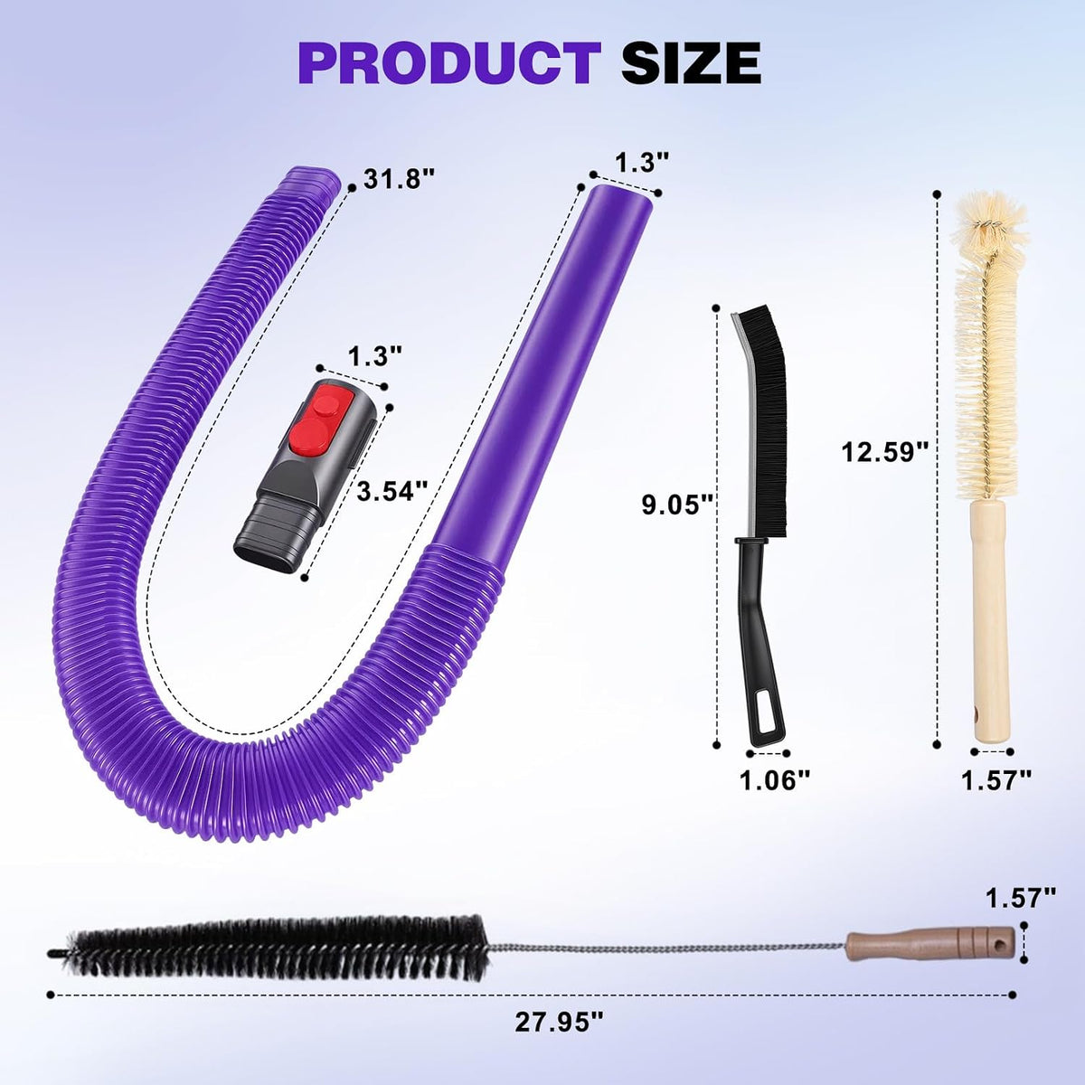 Dryer Vent Cleaner Kit for Dyson V15 V12 V11 V10 V9 V8 V7