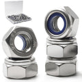 M5-0.8 Lock Nut, 190Pcs Stainless Steel Nylock Insert Locking Nuts