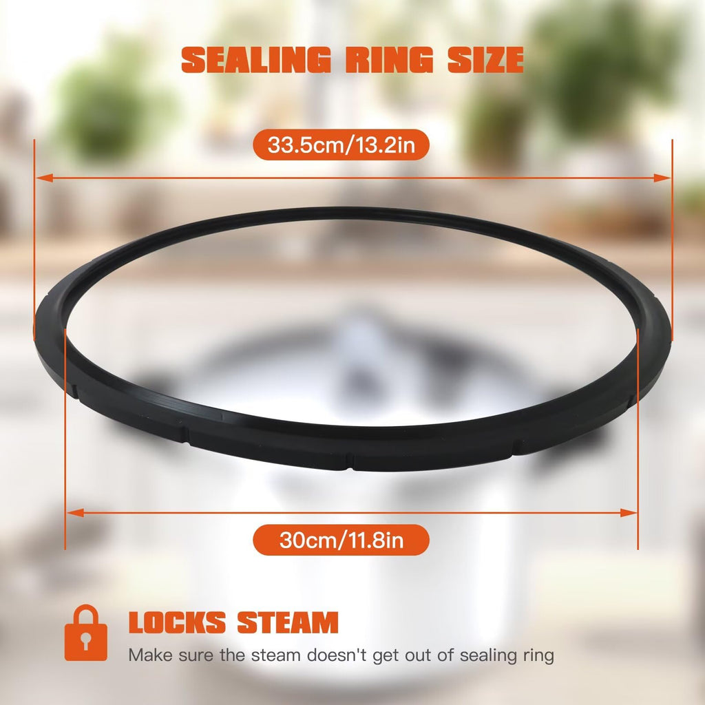 WELURE Cooker Replacement Sealing Ring Set Compatible for Presto Pressure Canner - Includes Safety Components