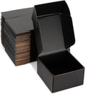 Black Shipping Boxes 6x6x4 Inches, 20 Pack