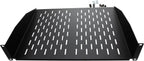 NavePoint 2U 19-Inch Universal Vented Rack Mount Cantilever Server Cabinet Shelf 14-Inches Deep Black