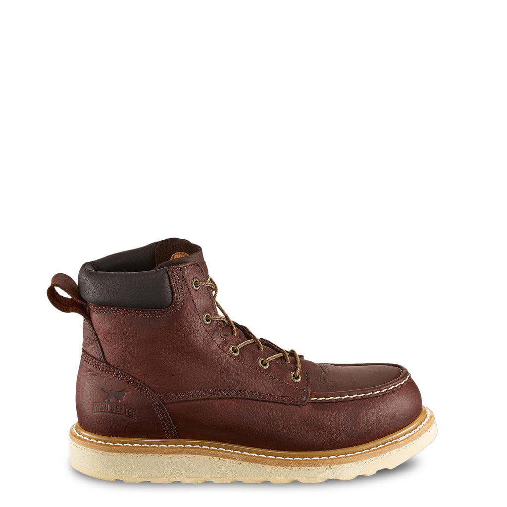 Ashby 6" Mens Soft Toe Work Boot, Brown, 10.5 W