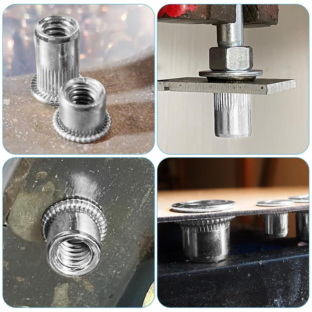 #8-32 UNC Rivet Nut, 100Pcs 304 Stainless Steel