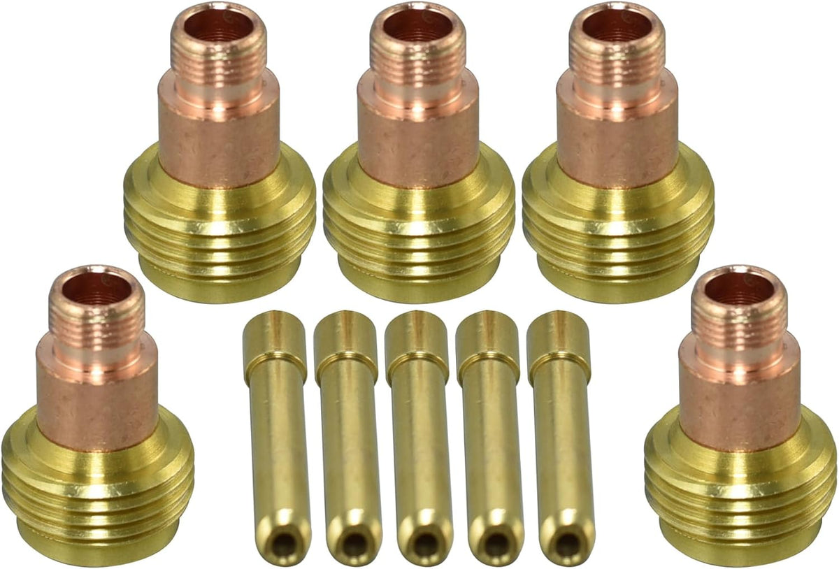 RIVERWELD TIG Stubby Collet Body 45V26S Wedge Collet 4C332GS kit 10pcs