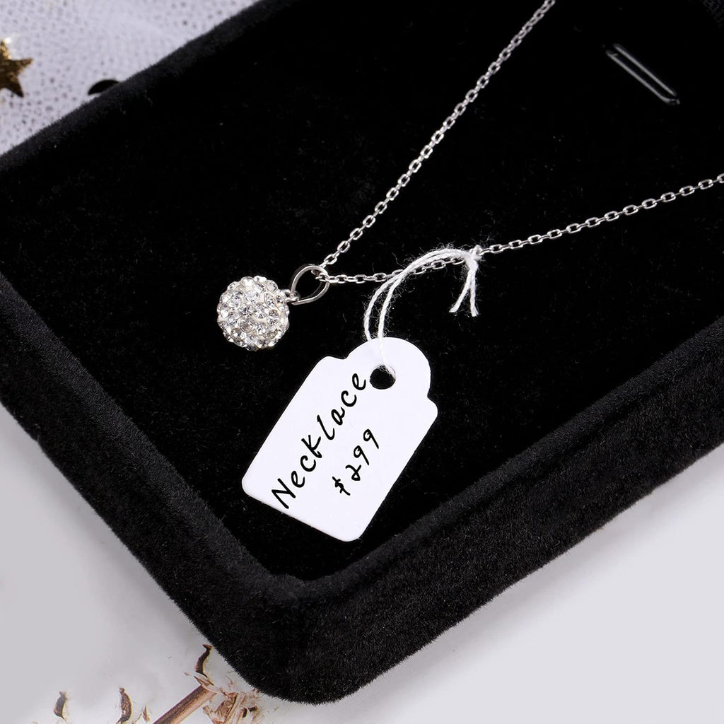 500 Pcs Small White Price Tags with String, 0.6 x 0.95 Marking Tags