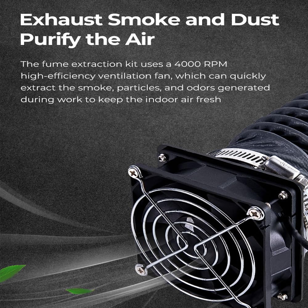 Creality Fan Extraction Kit for Ender Plus 3D Printer Enclosure with Fan Interface and Laser Engraver Enclosure.