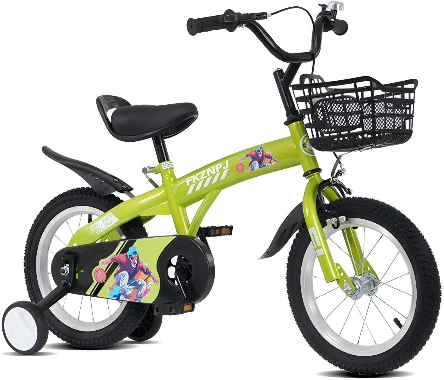 Kids Bike 16 Inch Kids' Bicycle for Toddler and Kids Ages 4-7 Years Old, BMX Style Boys Girls Bike with Training