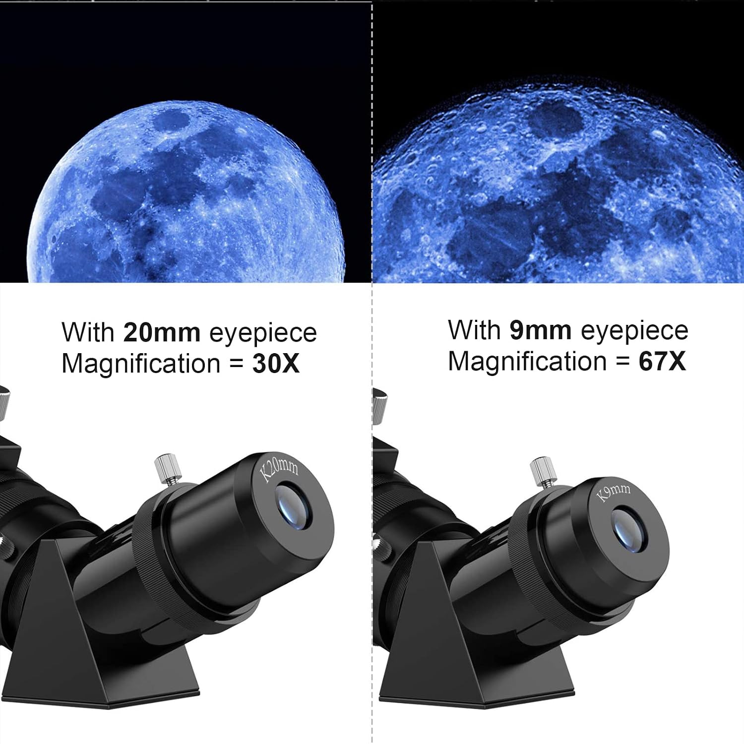 Telescopes for Adults Astronomy, 80mm Aperture 600mm Refractor Telescope for Kids & Beginners, Compact and Portable