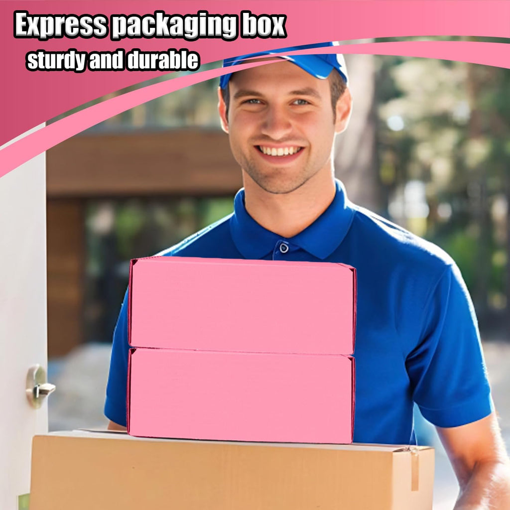 Small Shipping Boxes, 50 Pack Cardboard Box Corrugated Mailer Boxes Small Corrugated Boxes For Shipping Packaging