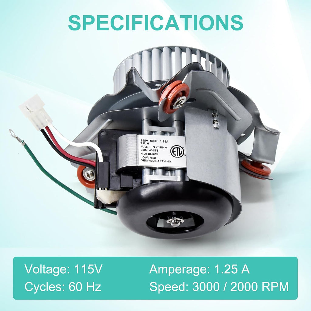 Furnace Draft Inducer Motor Assembly Replace Carrier Bryant Payne 326628-761, 347822-761, 349336-761, Packard 66761 Furnace Blower Motor Bryant Furnace Parts