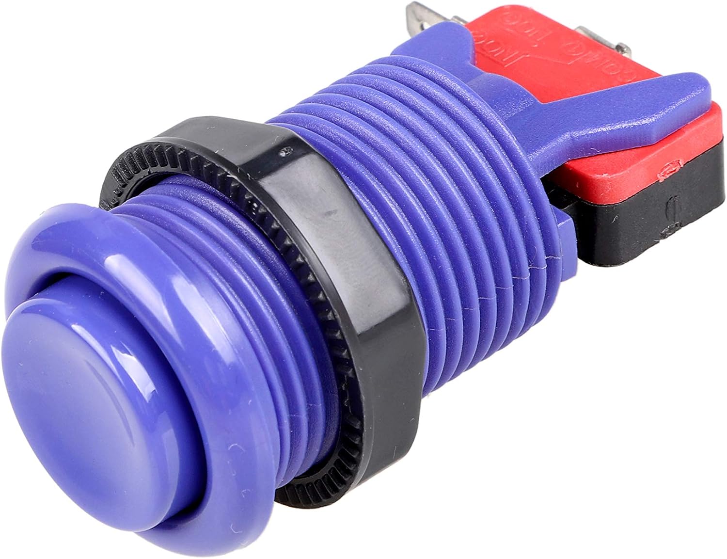 6X American Style Standard Arcade Buttons Switchable Happ Type 30mm Push Button 3/16" Terminal for Jamma Mame Kit