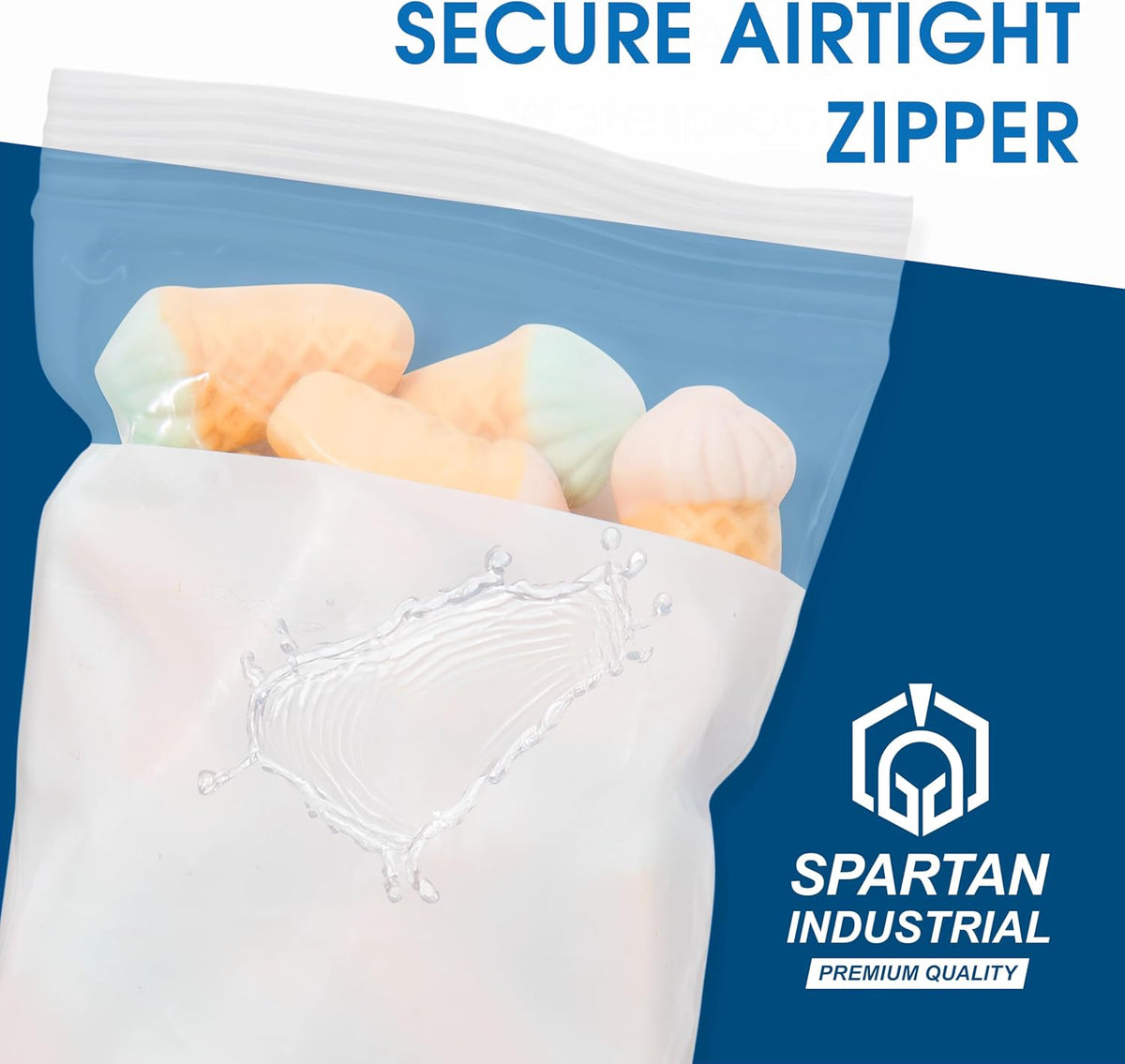 6" X 9" Zip Top Resealable Bags With Writable White Block (1000 Count)