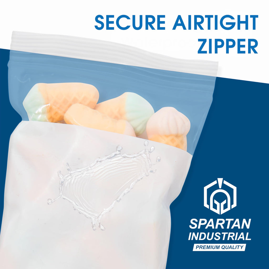 5" X 7" Zip Top Resealable Bags With Writable White Block (1000 Count)